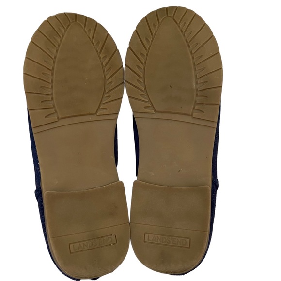 Lands’ End Blue/Gold Scalloped Booties Girls Size 5M - Picture 11 of 13